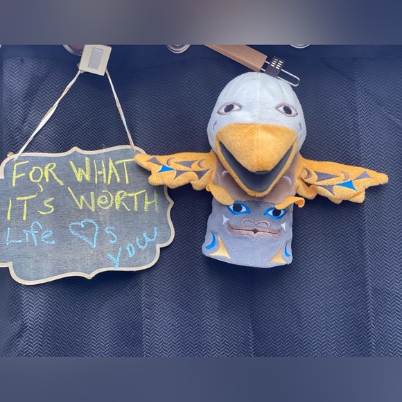 337-You Are Katawashishiw❤️ Sky The Eagle Bear & Mack The Octopus Totem Puppets - Picture 7 of 16